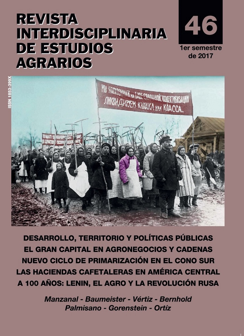 Revista Interdisciplinaria de Estudios Agrarios